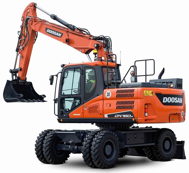 Doosan Колесный экскаватор Doosan DX160W в лизинг